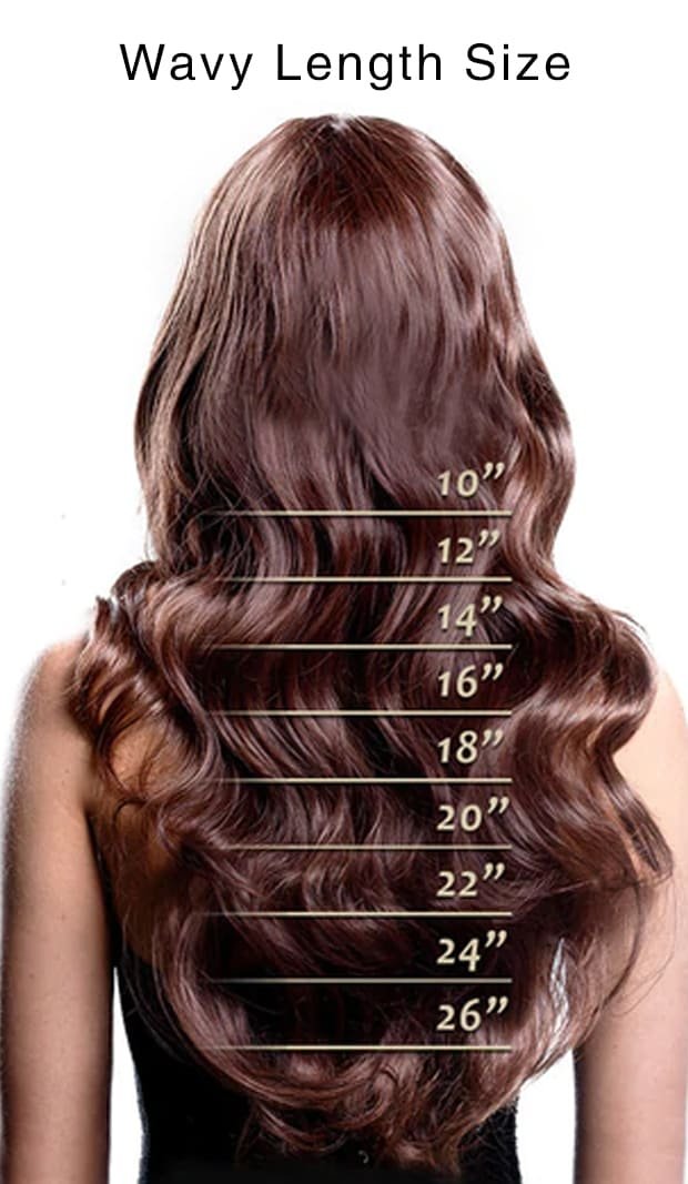 Human Hair Wavy Length Size