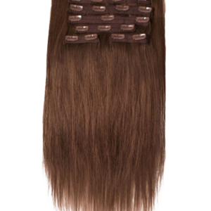 straight seamless clip in human hair extensions
