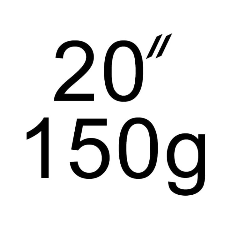 20"/150g