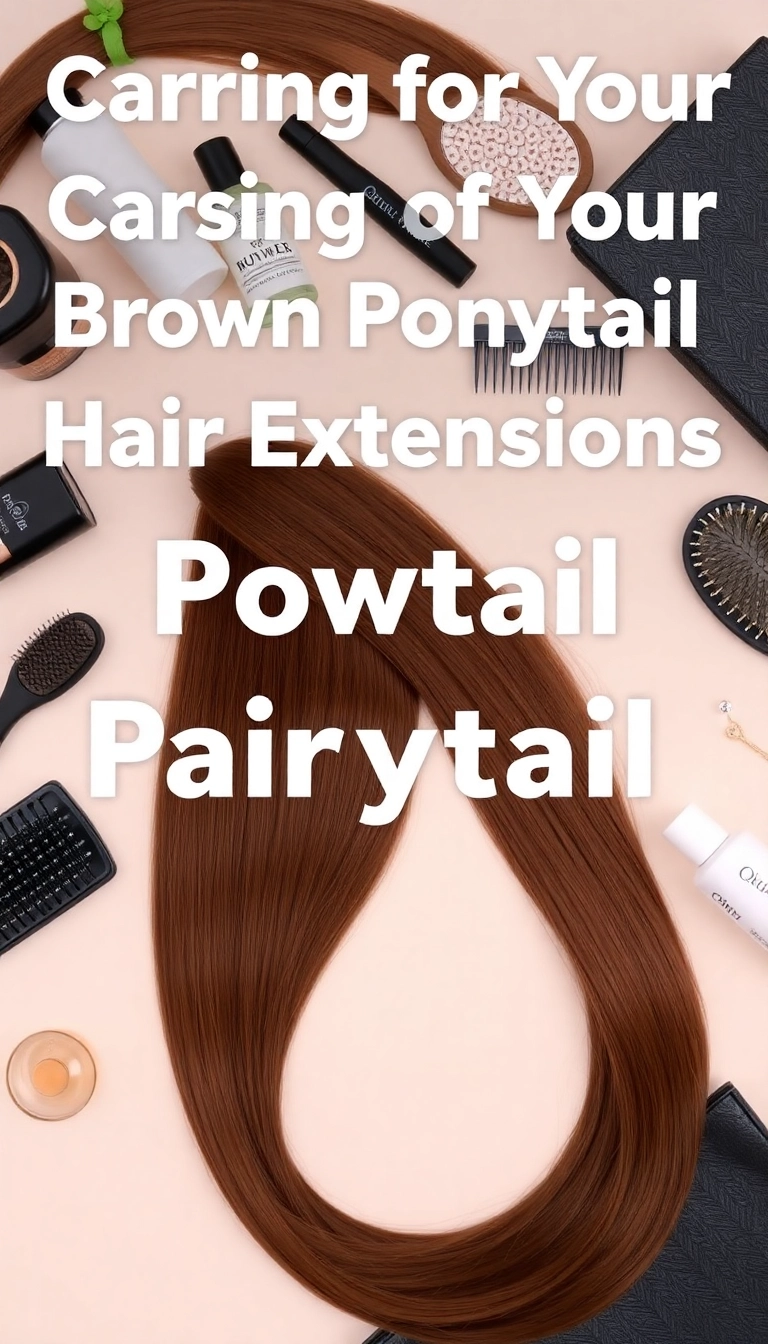 Caring for Your Brown Ponytail Hair Extensions