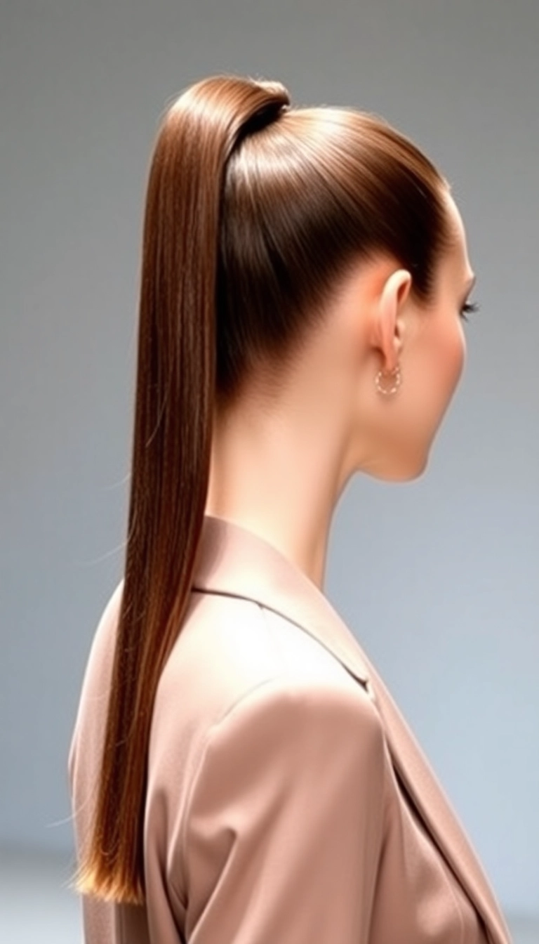 10 Stunning Ponytail Hair Extensions That Will Transform Your Look in Seconds! - 2. Sleek Straight High Ponytail