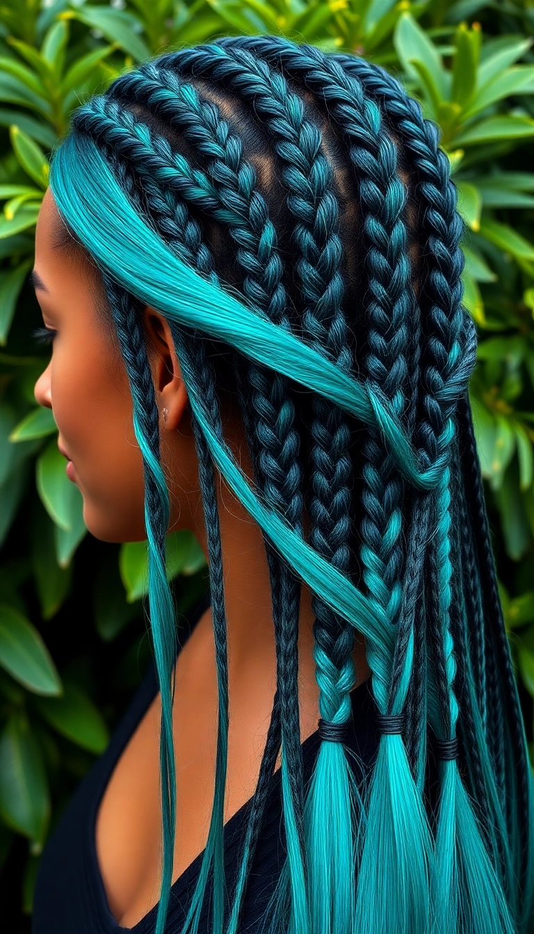 15 Fashionable Clip In Colored Extensions for a Quick Style Upgrade (Check Out #3!) - 11. Teal Temptation