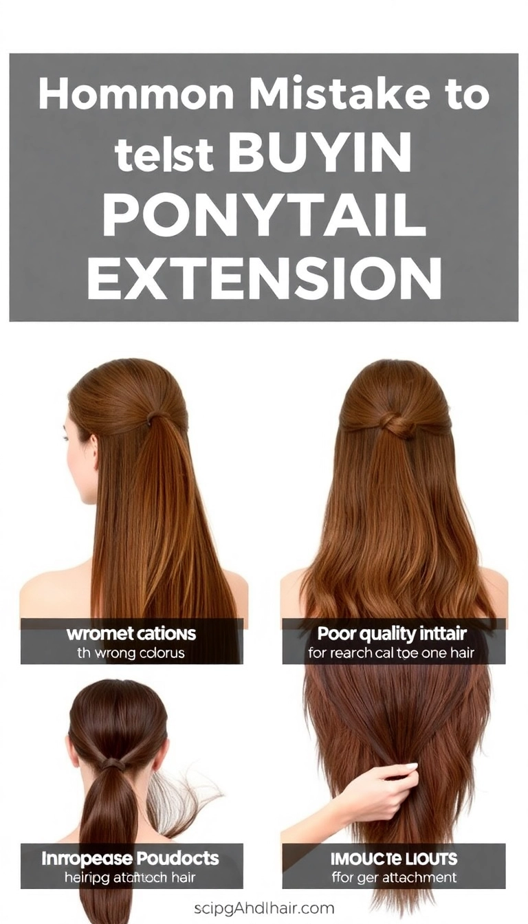 Common Mistakes to Avoid When Buying Ponytail Extensions