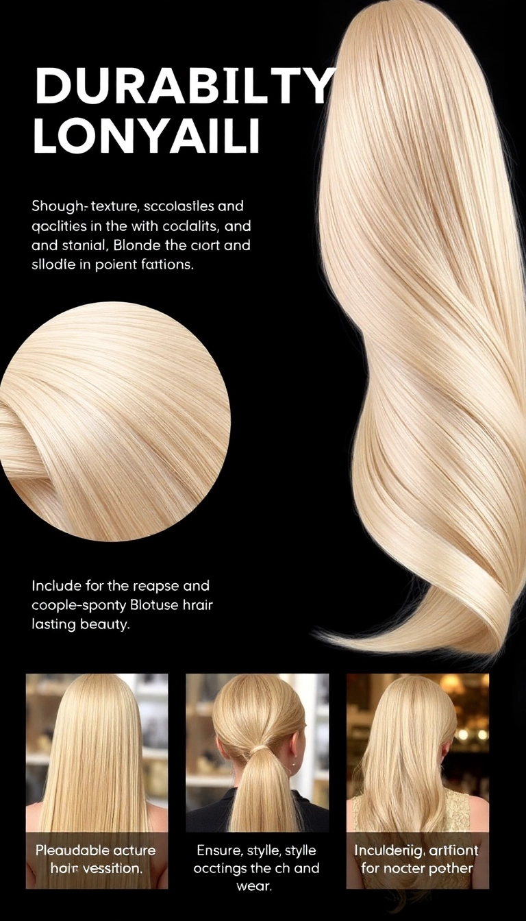 Durability and Longevity of Blonde Hair Ponytail Extensions