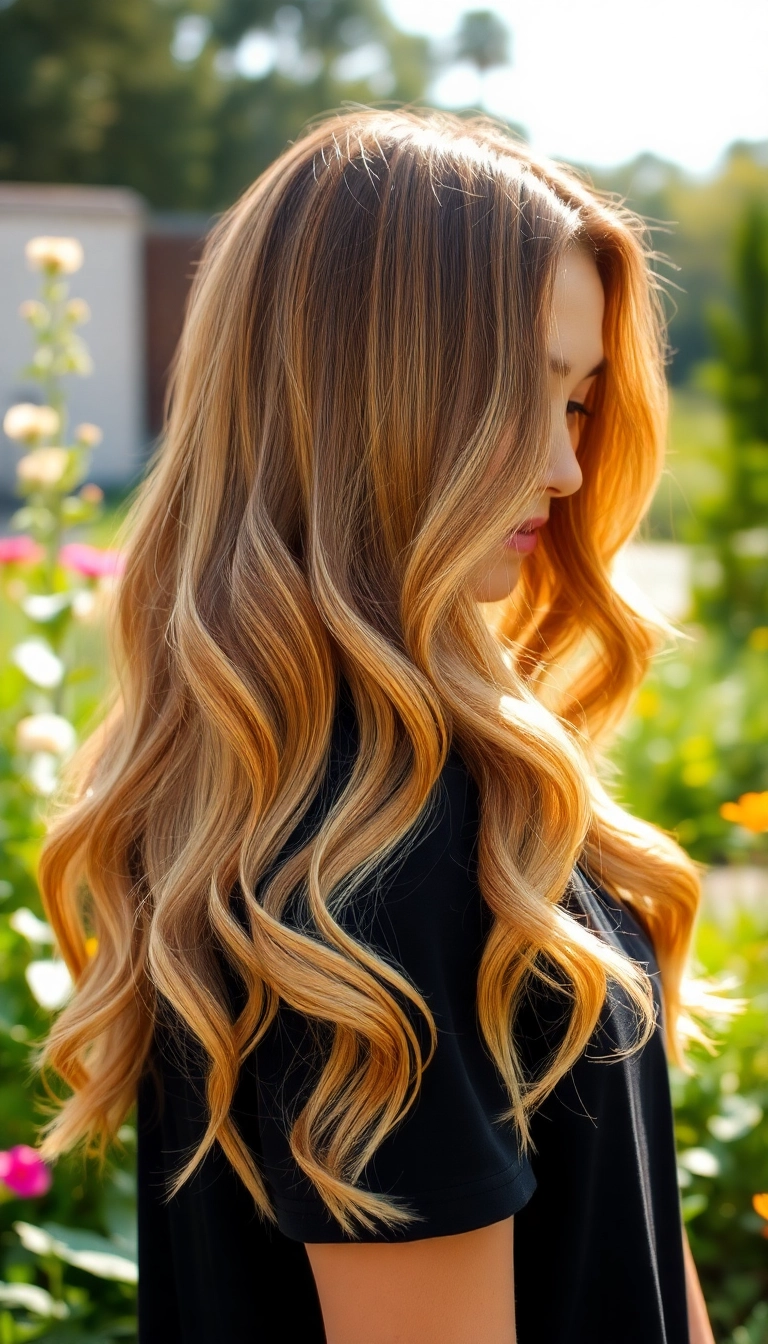 15 Fashionable Clip In Colored Extensions for a Quick Style Upgrade (Check Out #3!) - 13. Golden Honey Highlights