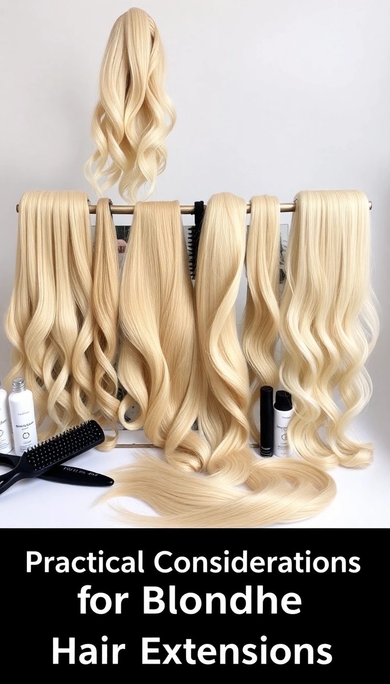 Practical Considerations for Blonde Hair Extensions