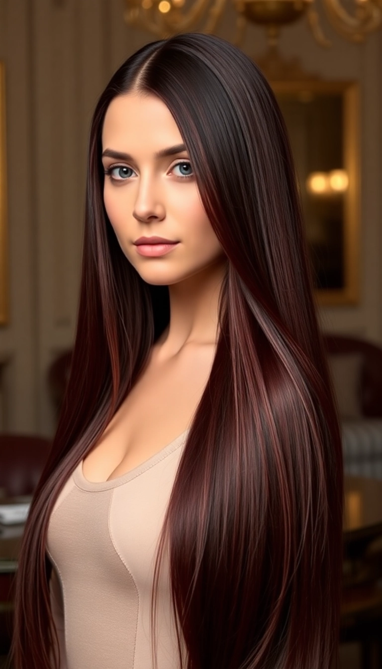 15 Fashionable Clip In Colored Extensions for a Quick Style Upgrade (Check Out #3!) - 8. Burgundy Elegance