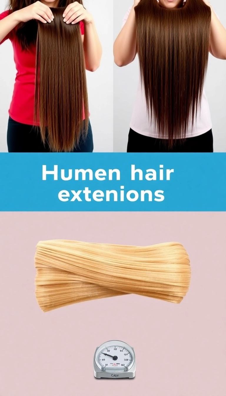 10 Shocking Differences Between Human Hair Extensions and Synthetic Hair You Won't Believe! - 4. Weight and Thickness