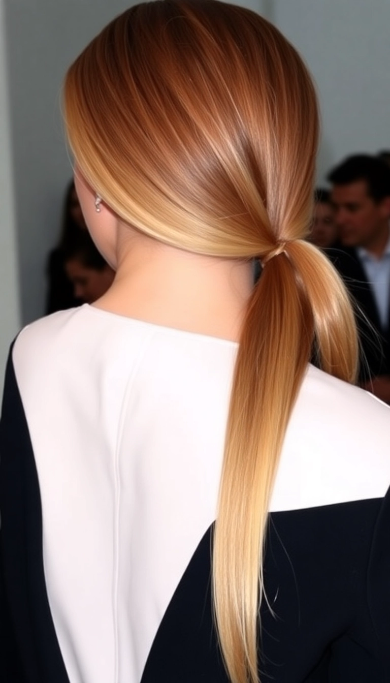 10 Stunning Ponytail Hair Extensions That Will Transform Your Look in Seconds! - 8. Sleek Low Ponytail Extension