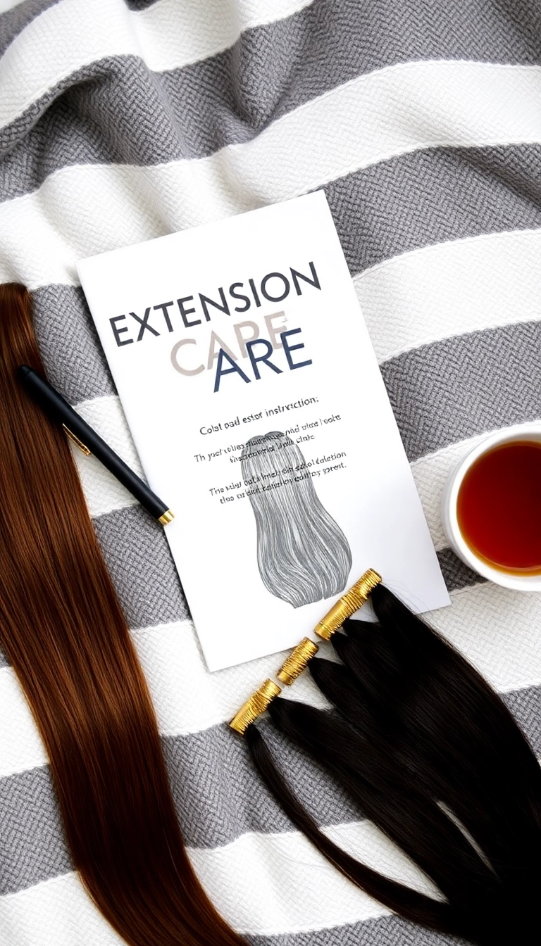 13 Hair Extension Accessories Every Woman Needs to Own (Wait Until You See #10!) - 13. Extension Care Instruction Booklet