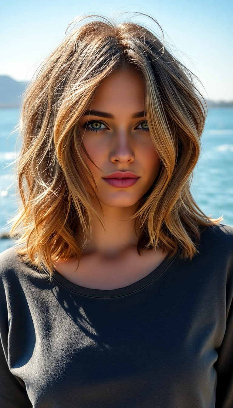 15 Stunning Shoulder Length Haircuts That'll Transform Your Look (You Won't Believe #9!) - 1. The Textured Lob