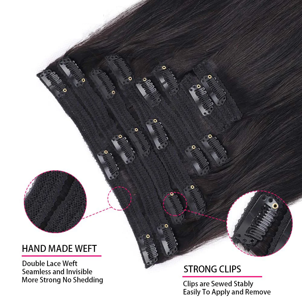 Remy and Non-Remy Clip-In Hair Extensions