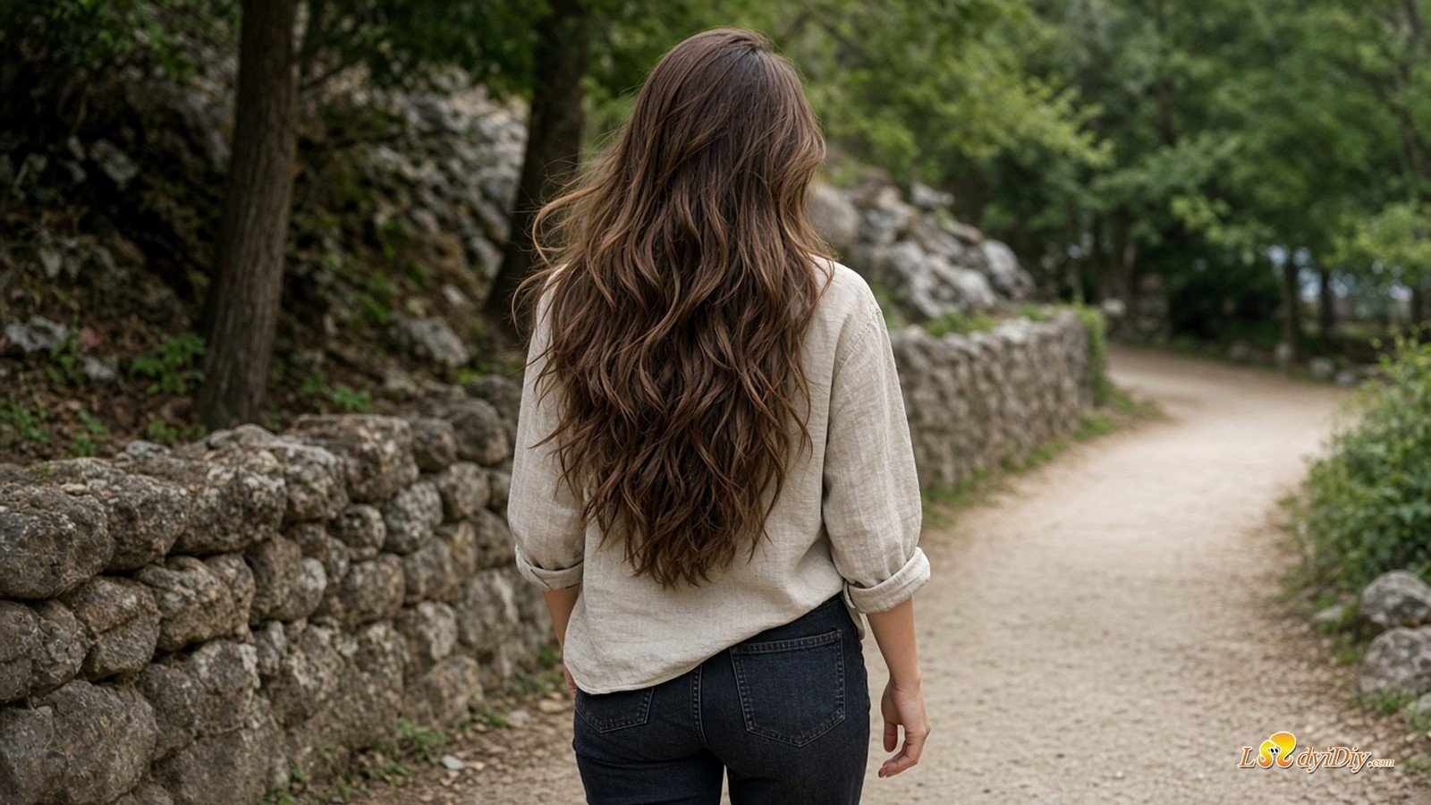 Classic Remy clip-in hair extensions worn with volume for ponytail-ready styling