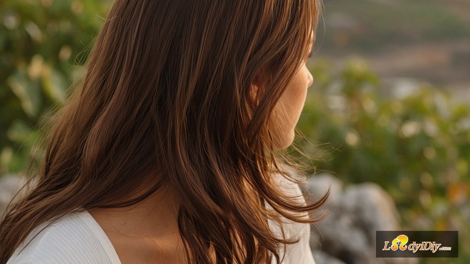 Shoulder-length blend look with Ladyidiy Halo Remy extensions for short hair wearers