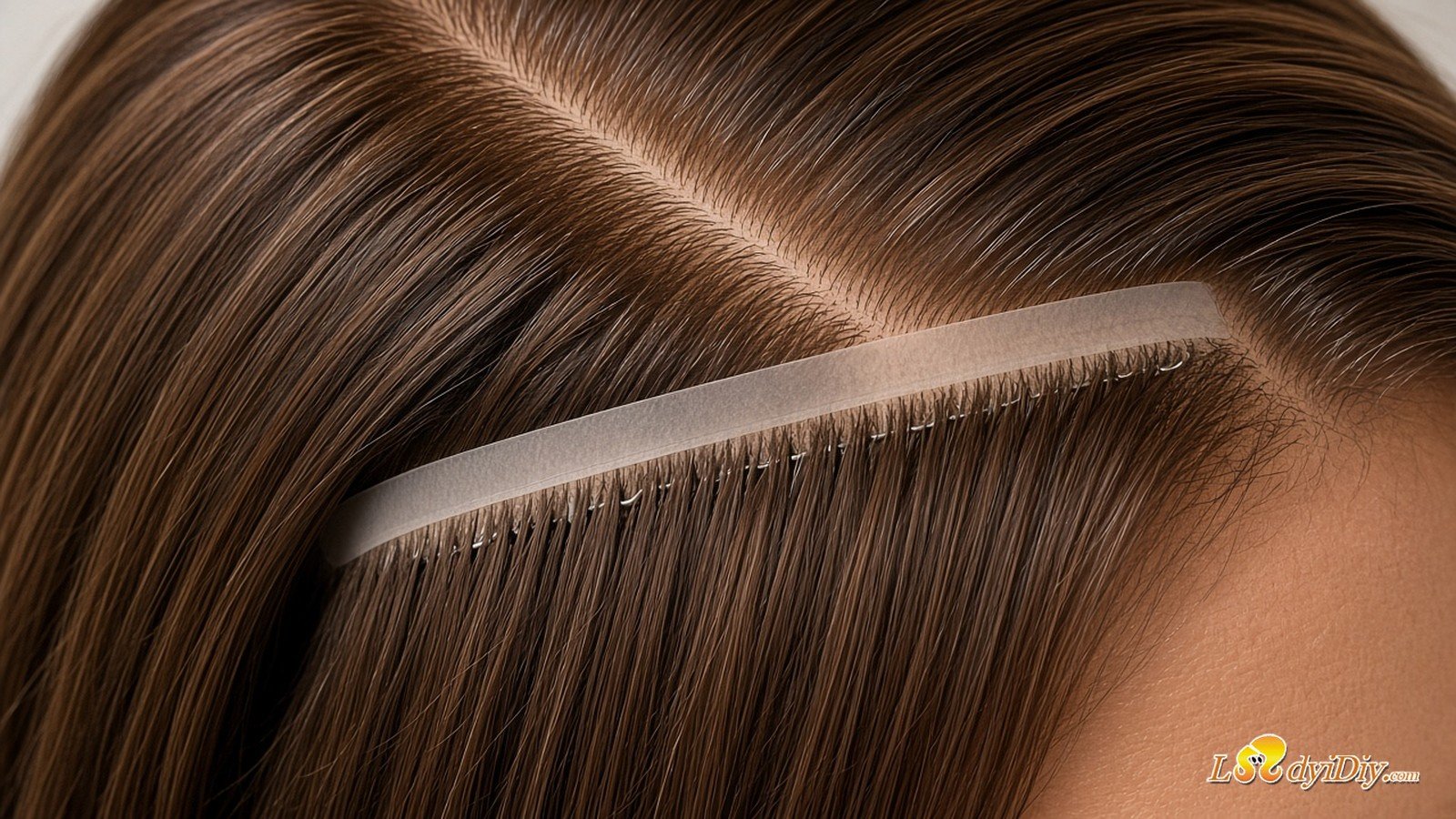 Close-up of Ladyidiy Seamless flat PU weft with metal clips and silicone sleeves