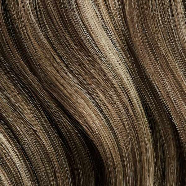 Ash Brown Highlights Hair Extensions